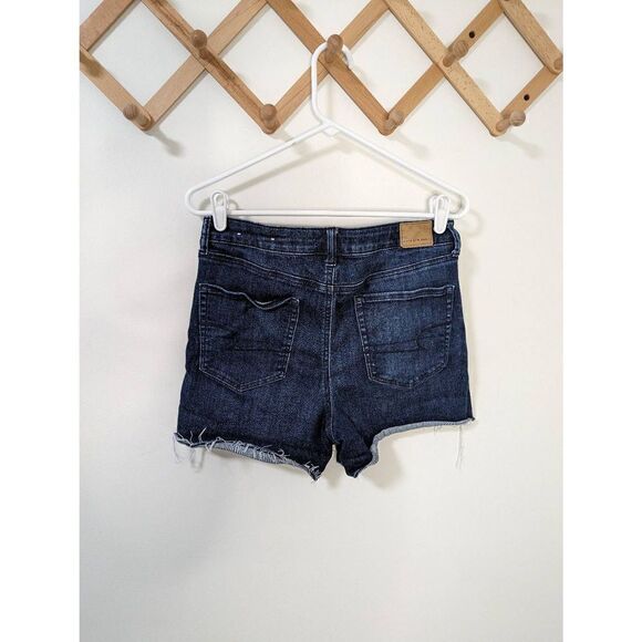 American Eagle Super Hi-Rise Shortie Next Level Stretch Cut-Off Shorts - Size 12 - Picture 3 of 7